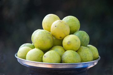 Heap of Lemons in Plate