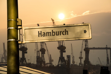 Schild 85 - Hamburch