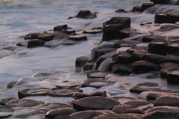 Giant's causeway - tourist site in Northern Irland