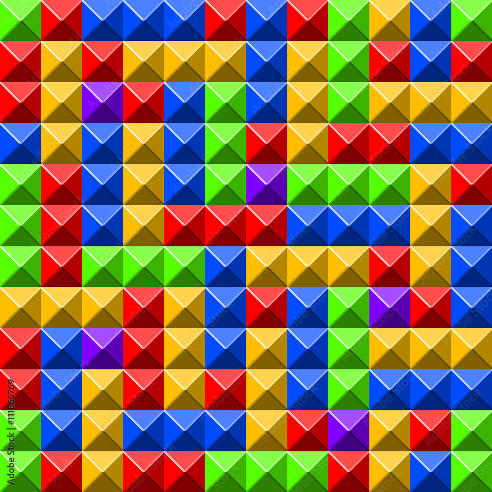Poster pyramid tiles pattern
