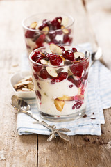 Black Forest trifle with cherry and chocolate