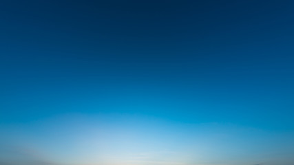 Blue sky after sunset