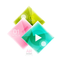 Glossy color squares