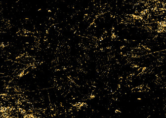 Gold grunge texture. Patina scratch golden elements. Sketch texture to create distressed effect. Overlay distress grain graphic design. Stylish modern dirty background decoration. Vector illustration