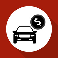 Car sale design. sale concept. white background