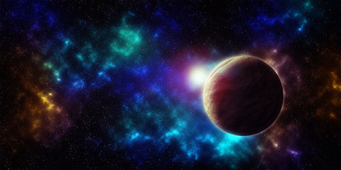 Obraz na płótnie Canvas Dark planet