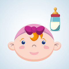 Baby shower design. invitation design.  isolated illustration