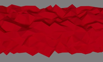 Low poly background red