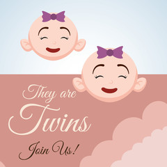 Baby shower design. invitation design.  isolated illustration