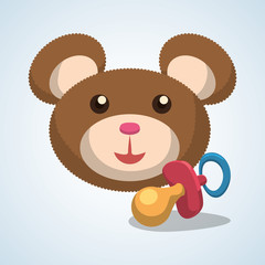 Baby shower design. invitation design.  isolated illustration