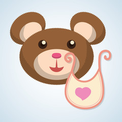 Baby shower design. invitation design.  isolated illustration