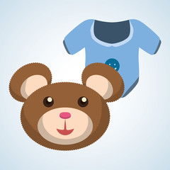 Baby shower design. invitation design.  isolated illustration