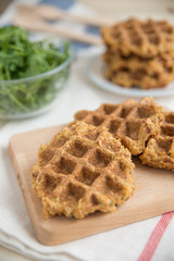 Herzhafte Waffeln