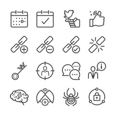 Stock Vector Illustration: SEO icon set 3