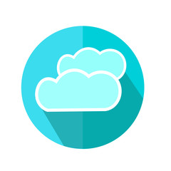 Cloud Icon. Weather Forecast. Vector Illustration.