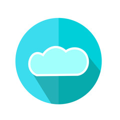 Cloud Icon. Weather Forecast. Vector Illustration.