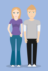 Avatar design. cartoon icon. Person illustration