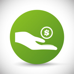 Money design. value icon. Flat illustration , vector