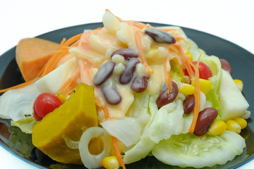 Salad and cream.