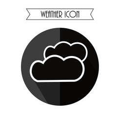 Cloud Icon. Weather Forecast. Vector Illustration.