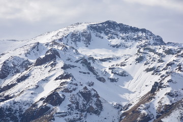 Fototapeta na wymiar Valle Nevado Ski Resort in Santiago Chile