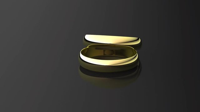 golden wedding rings