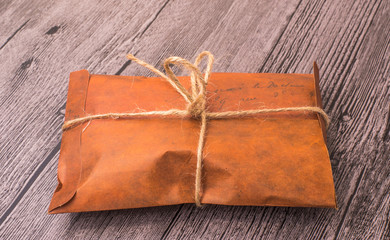 package tied with a rope