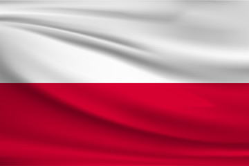 Fototapeta na wymiar National flag of Poland