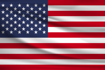 Fototapeta premium National flag of United states of America