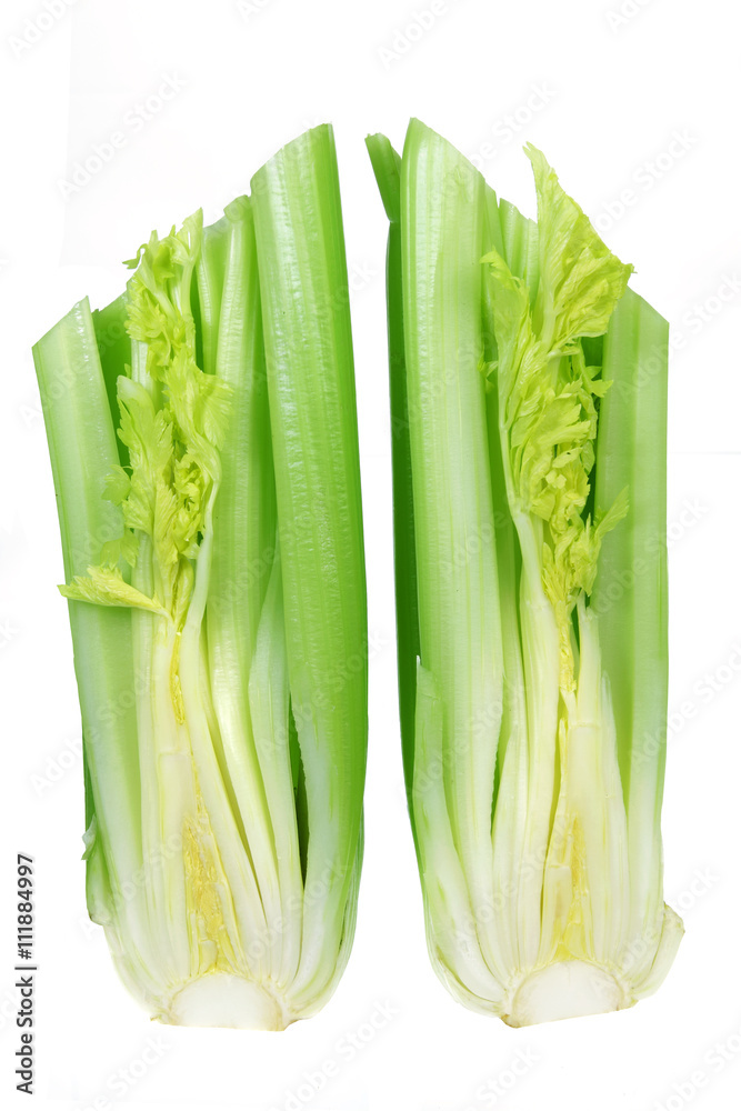 Sticker bunches of celery stalks