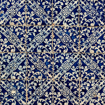 Colorful Moroccan, Portuguese tiles, Azulejo, ornaments. Can be © nataliazakharova