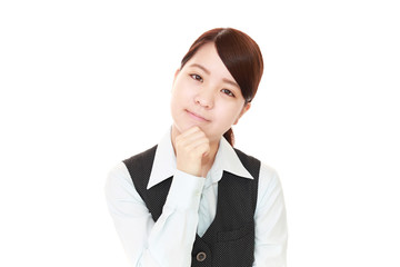 微笑むビジネスウーマン