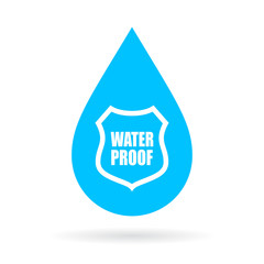 Water proof drop icon