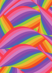 Abstract background of colorful wavy lines
