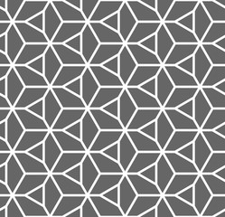 Vector seamless texture. Modern abstract background. Repeating pattern with hexagonal tiles.