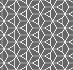 Vector seamless texture. Modern abstract background. Repeating pattern with hexagonal tiles.