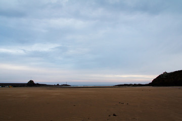 View from the beach in Bude, Cornwall