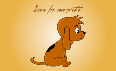 Love For Our Pets, Vector Illustration