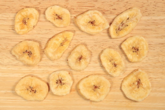 Getrocknete Bananenscheiben