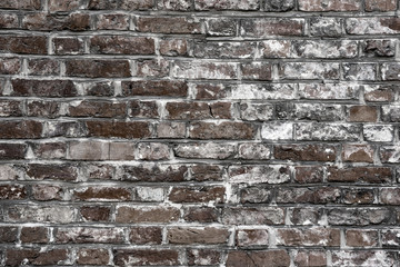 Old grunge brick wall background