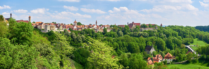 Obraz premium Panorama Rothenburg ob der Tauber