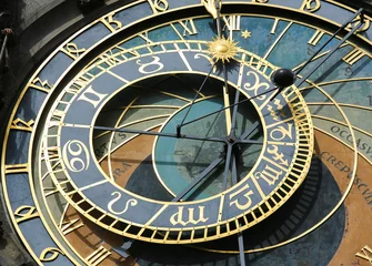 Tuinposter Prague astronomical clock or orloj © jorisvo