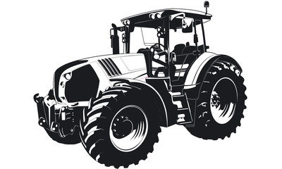 Naklejka premium Traktor Schlepper Lohnunternehmen