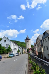 Fototapeta na wymiar Obertor, östlichstes Tor der Stadtbefestigung Braubach