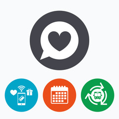 Fototapeta premium Chat sign icon. Speech bubble symbol.