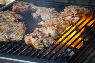 BBQ Chicken on the grill