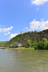 Fototapeta na wymiar Oberes Mittelrheintal bei Braubach