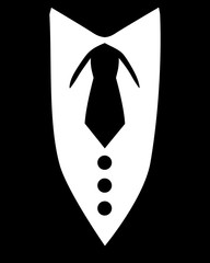Black tie tuxedo