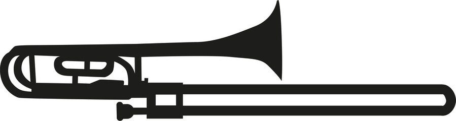 Obraz premium Trombone silhouette