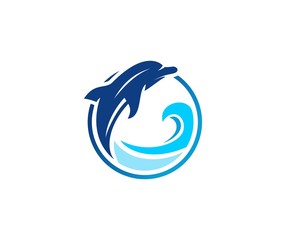 Obraz premium Dolphin logo